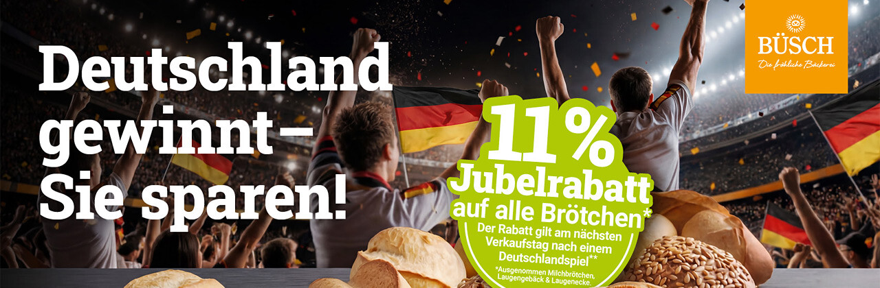 Jubelrabatt der Bäckerei Büsch