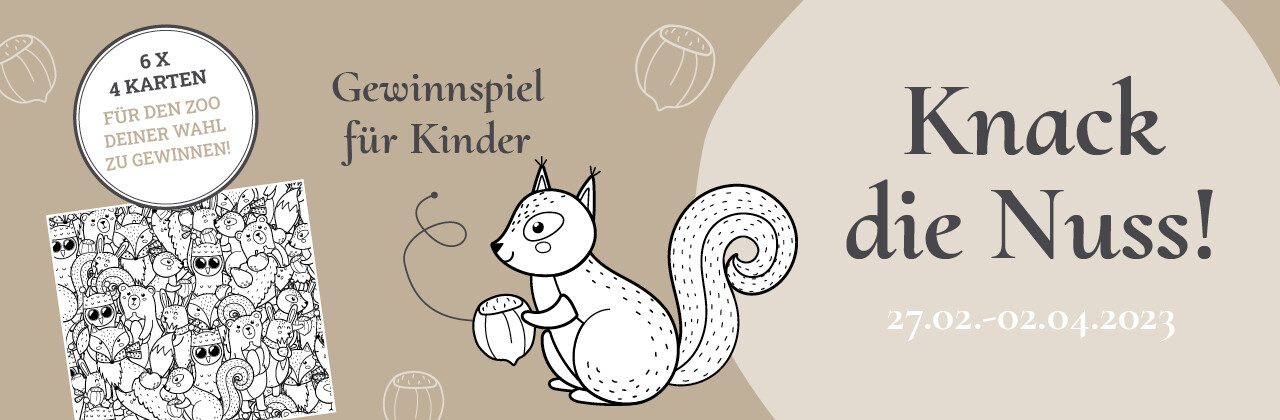 Knack die Nuss! Gewinnspiel für Kinder Knack die Nuss